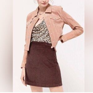 Urban Outfitters Nene Tweed Pattern Mini Skirt Medium